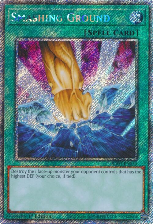 Smashing Ground (Platinum Secret Rare) [RA03-EN135] Platinum Secret Rare | Gam3 Escape