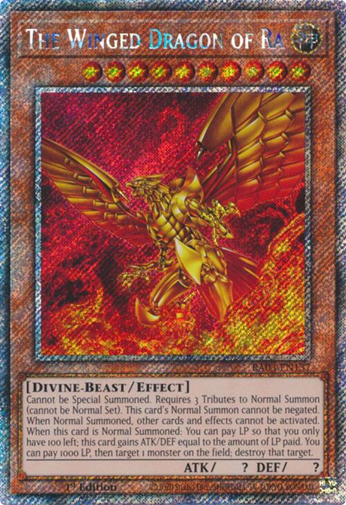 The Winged Dragon of Ra (Platinum Secret Rare) [RA03-EN137] Platinum Secret Rare | Gam3 Escape