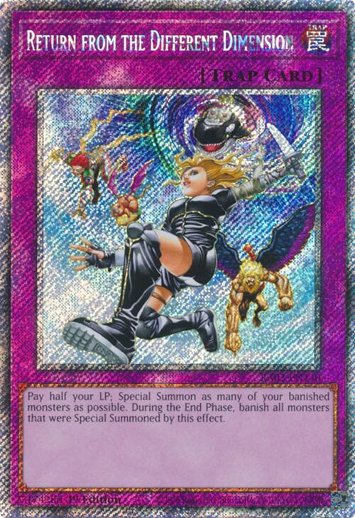 Return from the Different Dimension (Platinum Secret Rare) [RA03-EN140] Platinum Secret Rare | Gam3 Escape