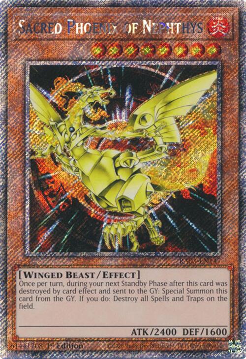 Sacred Phoenix of Nephthys (Platinum Secret Rare) [RA03-EN147] Platinum Secret Rare | Gam3 Escape