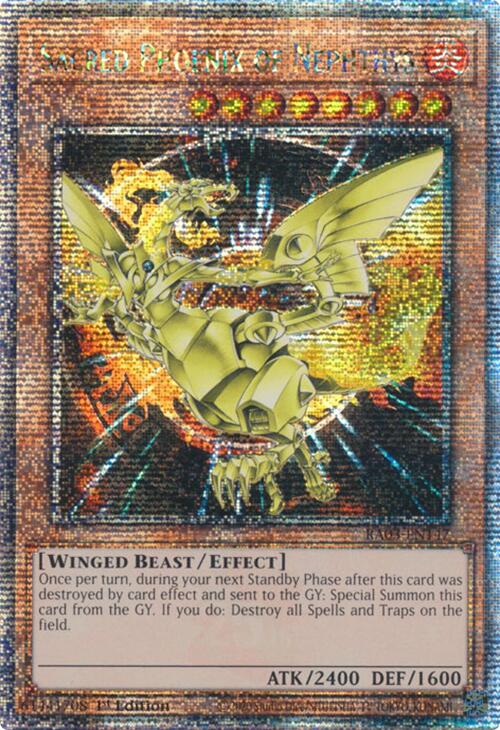Sacred Phoenix of Nephthys (Quarter Century Secret Rare) [RA03-EN147] Quarter Century Secret Rare | Gam3 Escape