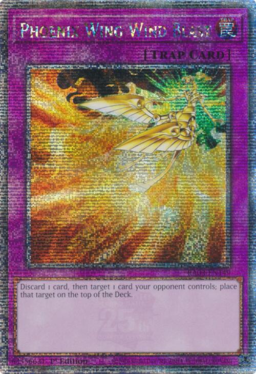 Phoenix Wing Wind Blast (Quarter Century Secret Rare) [RA03-EN149] Quarter Century Secret Rare | Gam3 Escape