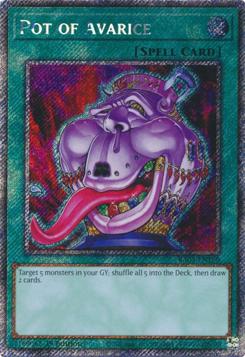 Pot of Avarice (Platinum Secret Rare) [RA03-EN160] Platinum Secret Rare | Gam3 Escape