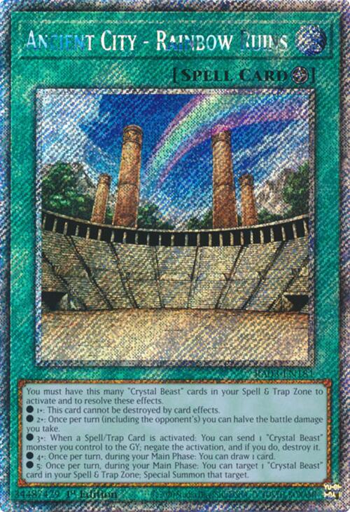 Ancient City - Rainbow Ruins (Platinum Secret Rare) [RA03-EN181] Platinum Secret Rare | Gam3 Escape