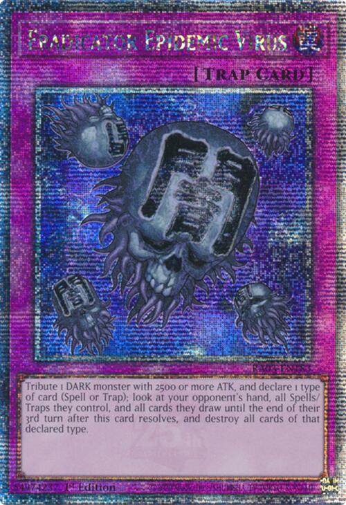 Eradicator Epidemic Virus (Quarter Century Secret Rare) [RA03-EN183] Quarter Century Secret Rare | Gam3 Escape