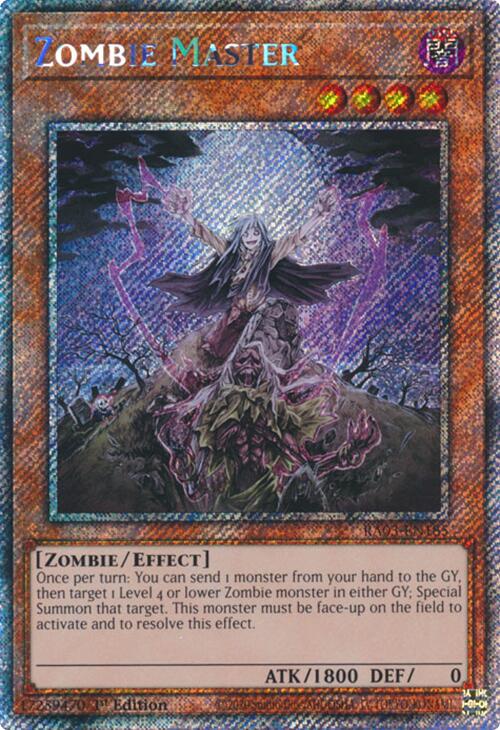 Zombie Master (Platinum Secret Rare) [RA03-EN185] Platinum Secret Rare | Gam3 Escape