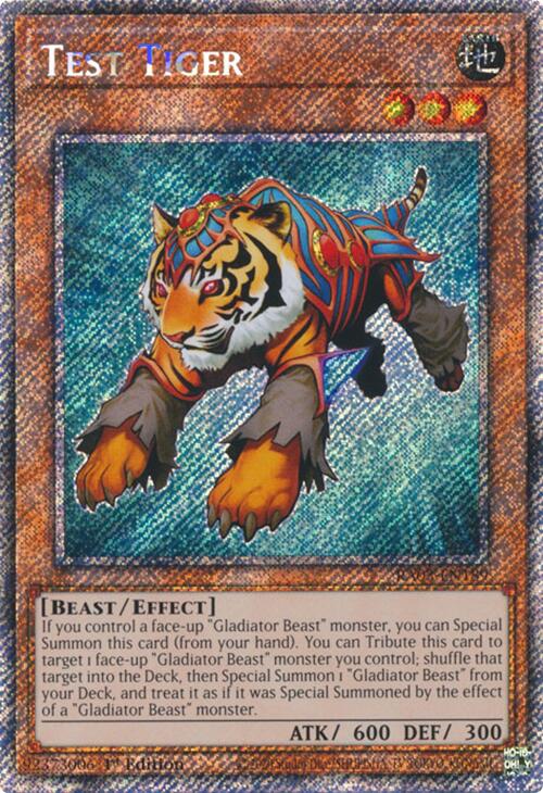 Test Tiger (Platinum Secret Rare) [RA03-EN189] Platinum Secret Rare | Gam3 Escape