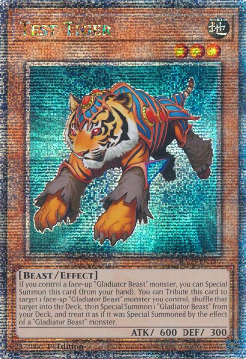 Test Tiger (Quarter Century Secret Rare) [RA03-EN189] Quarter Century Secret Rare | Gam3 Escape