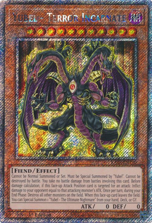 Yubel - Terror Incarnate (Platinum Secret Rare) [RA03-EN190] Platinum Secret Rare | Gam3 Escape