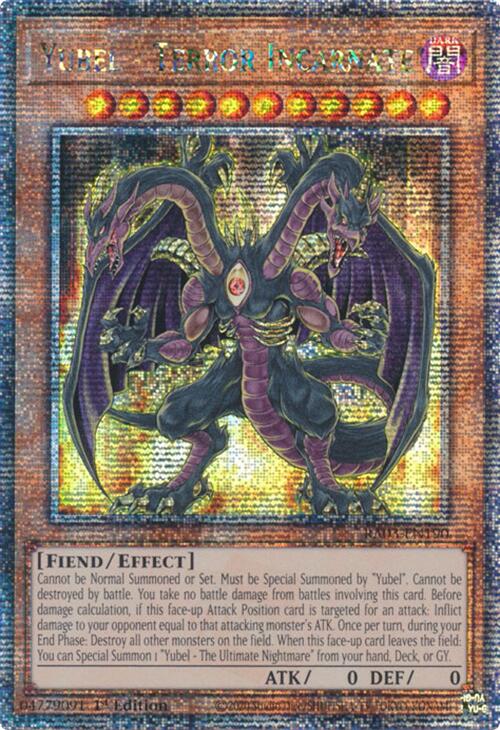 Yubel - Terror Incarnate (Quarter Century Secret Rare) [RA03-EN190] Quarter Century Secret Rare | Gam3 Escape