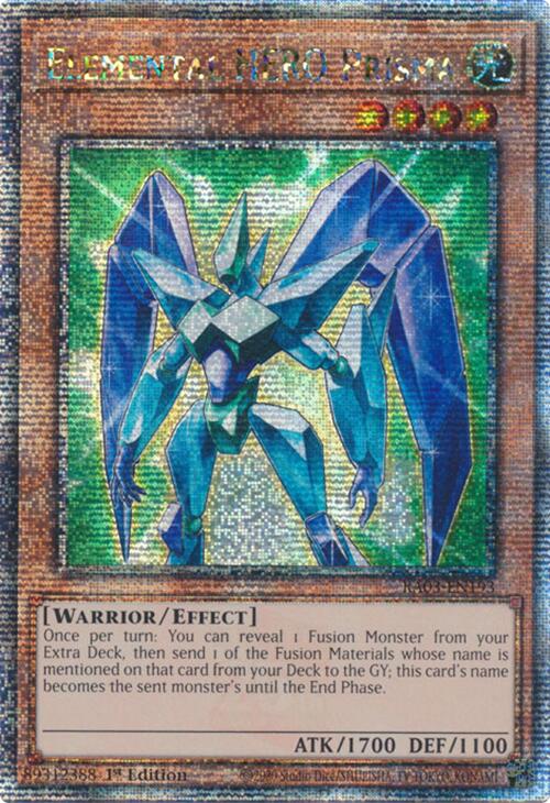 Elemental HERO Prisma (Quarter Century Secret Rare) [RA03-EN193] Quarter Century Secret Rare | Gam3 Escape