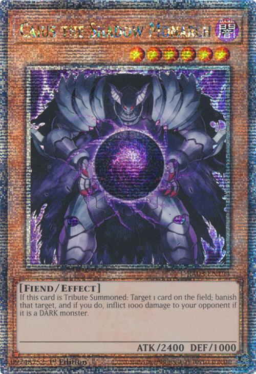 Caius the Shadow Monarch (Quarter Century Secret Rare) [RA03-EN194] Quarter Century Secret Rare | Gam3 Escape