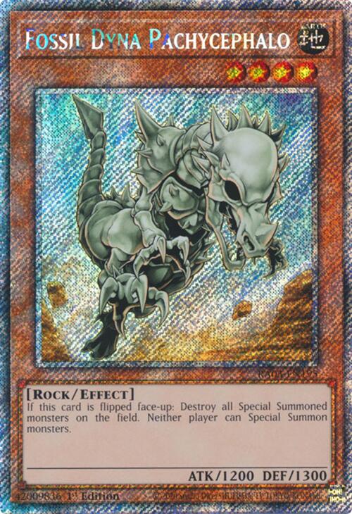 Fossil Dyna Pachycephalo (Platinum Secret Rare) [RA03-EN195] Platinum Secret Rare | Gam3 Escape