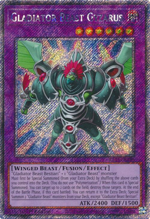 Gladiator Beast Gyzarus (Platinum Secret Rare) [RA03-EN198] Platinum Secret Rare | Gam3 Escape