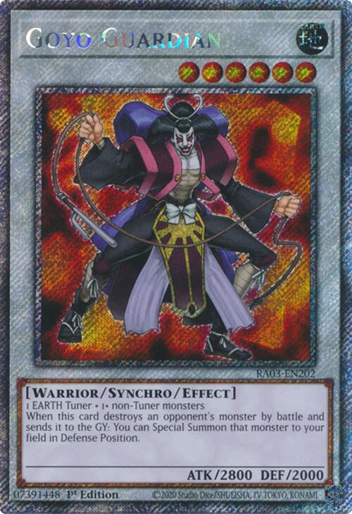 Goyo Guardian (Platinum Secret Rare) [RA03-EN202] Platinum Secret Rare | Gam3 Escape