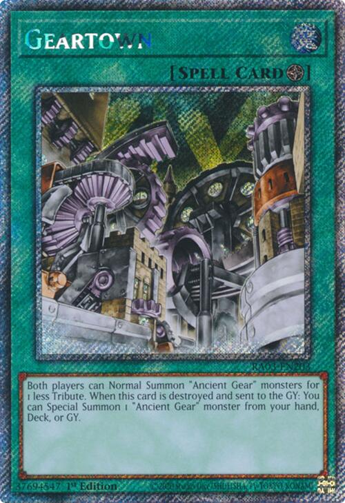 Geartown (Platinum Secret Rare) [RA03-EN203] Platinum Secret Rare | Gam3 Escape