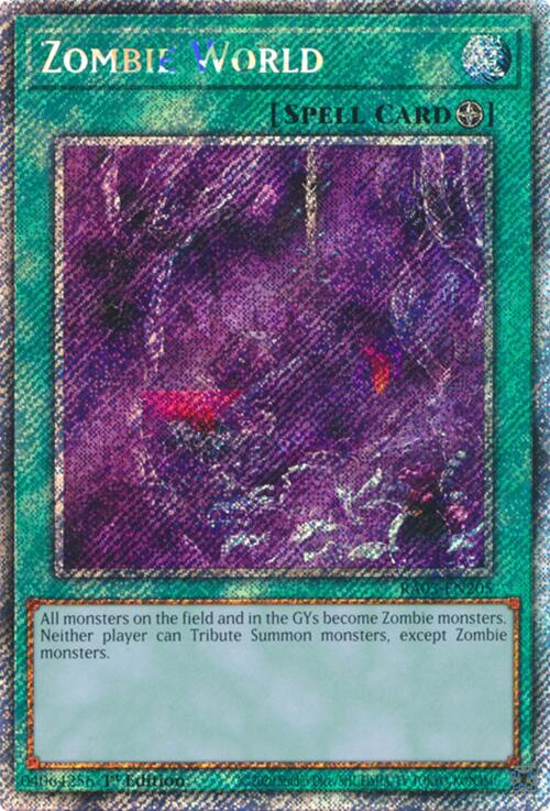 Zombie World (Platinum Secret Rare) [RA03-EN205] Platinum Secret Rare | Gam3 Escape