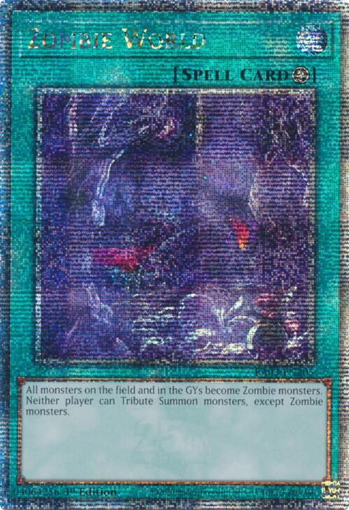 Zombie World (Quarter Century Secret Rare) [RA03-EN205] Quarter Century Secret Rare | Gam3 Escape