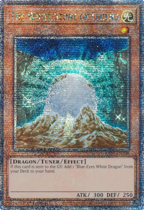 The White Stone of Legend (Quarter Century Secret Rare) [RA03-EN208] Quarter Century Secret Rare | Gam3 Escape