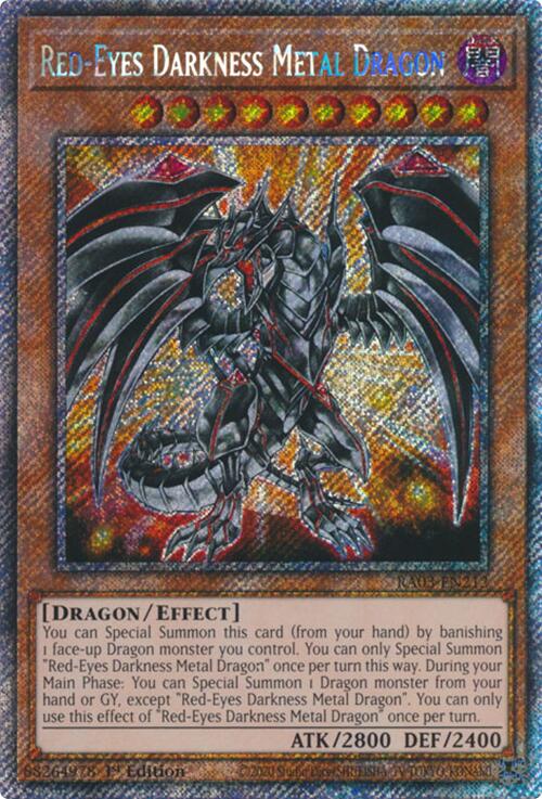 Red-Eyes Darkness Metal Dragon (Platinum Secret Rare) [RA03-EN212] Platinum Secret Rare | Gam3 Escape