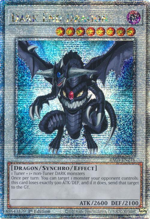 Dark End Dragon (Quarter Century Secret Rare) [RA03-EN216] Quarter Century Secret Rare | Gam3 Escape