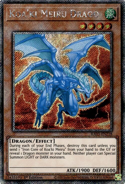 Koa'ki Meiru Drago (Platinum Secret Rare) [RA03-EN218] Platinum Secret Rare | Gam3 Escape