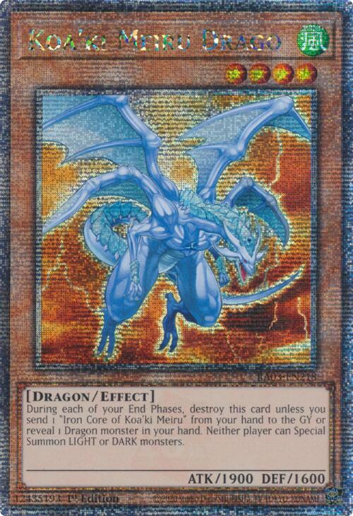 Koa'ki Meiru Drago (Quarter Century Secret Rare) [RA03-EN218] Quarter Century Secret Rare | Gam3 Escape