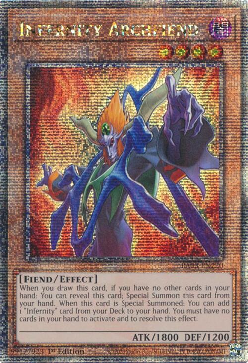 Infernity Archfiend (Quarter Century Secret Rare) [RA03-EN220] Quarter Century Secret Rare | Gam3 Escape