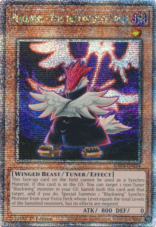 Blackwing - Vayu the Emblem of Honor (Quarter Century Secret Rare) [RA03-EN224] Quarter Century Secret Rare | Gam3 Escape