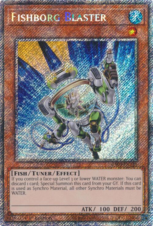 Fishborg Blaster (Platinum Secret Rare) [RA03-EN225] Platinum Secret Rare | Gam3 Escape