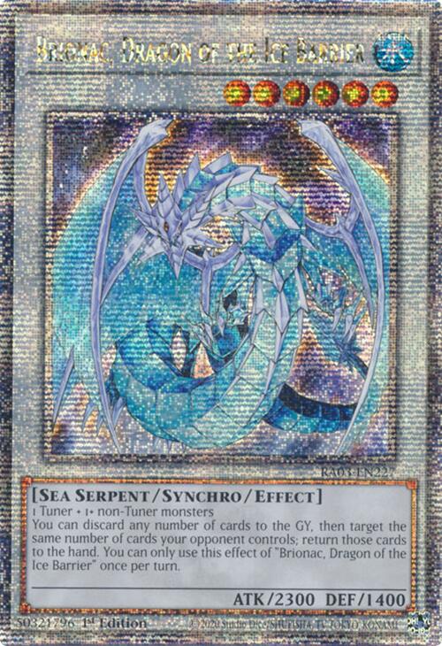 Brionac, Dragon of the Ice Barrier (Quarter Century Secret Rare) [RA03-EN227] Quarter Century Secret Rare | Gam3 Escape