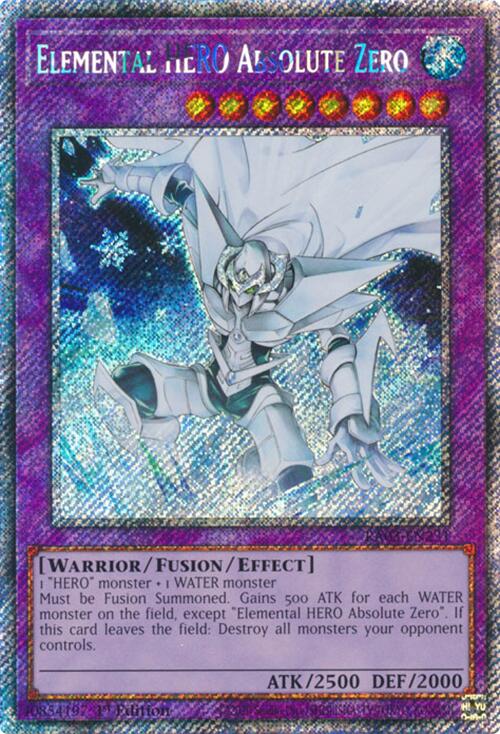 Elemental HERO Absolute Zero (Platinum Secret Rare) [RA03-EN231] Platinum Secret Rare | Gam3 Escape