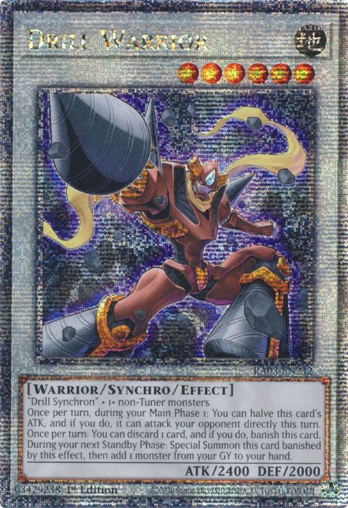 Drill Warrior (Quarter Century Secret Rare) [RA03-EN232] Quarter Century Secret Rare | Gam3 Escape