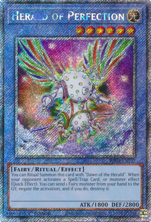 Herald of Perfection (Platinum Secret Rare) [RA03-EN237] Platinum Secret Rare | Gam3 Escape