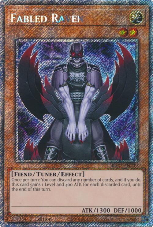 Fabled Raven (Platinum Secret Rare) [RA03-EN239] Platinum Secret Rare | Gam3 Escape