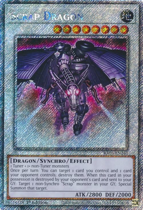 Scrap Dragon (Platinum Secret Rare) [RA03-EN240] Platinum Secret Rare | Gam3 Escape