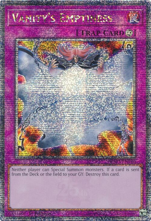 Vanity's Emptiness (Quarter Century Secret Rare) [RA03-EN246] Quarter Century Secret Rare | Gam3 Escape