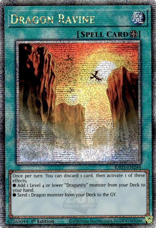 Dragon Ravine (Quarter Century Secret Rare) [RA03-EN248] Quarter Century Secret Rare | Gam3 Escape