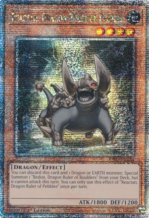 Reactan, Dragon Ruler of Pebbles (Quarter Century Secret Rare) [RA03-EN254] Quarter Century Secret Rare | Gam3 Escape