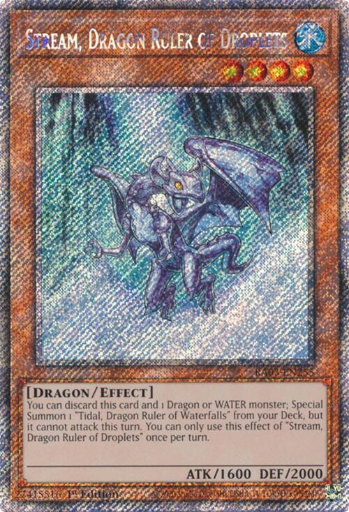 Stream, Dragon Ruler of Droplets (Platinum Secret Rare) [RA03-EN255] Platinum Secret Rare | Gam3 Escape