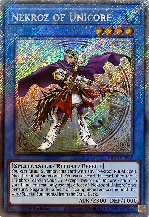 Nekroz of Unicore (Platinum Secret Rare) [RA03-EN262] Platinum Secret Rare | Gam3 Escape