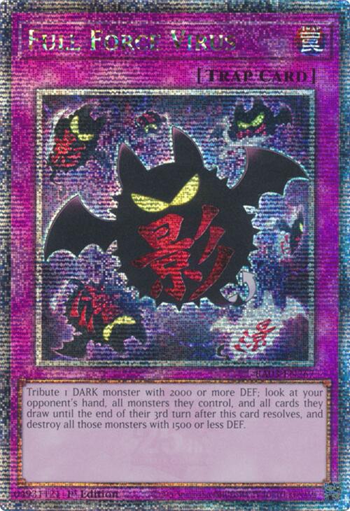 Full Force Virus (Quarter Century Secret Rare) [RA03-EN267] Quarter Century Secret Rare | Gam3 Escape