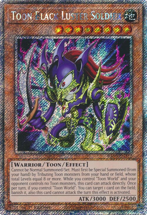 Toon Black Luster Soldier (Platinum Secret Rare) [RA03-EN272] Platinum Secret Rare | Gam3 Escape