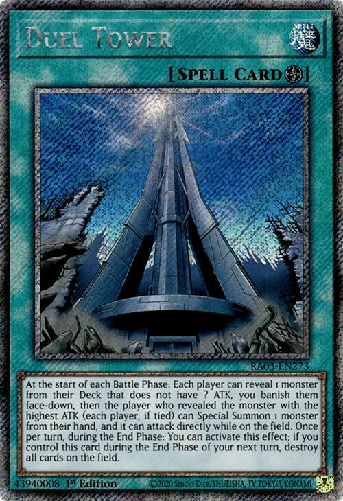 Duel Tower (Platinum Secret Rare) [RA03-EN273] Platinum Secret Rare | Gam3 Escape