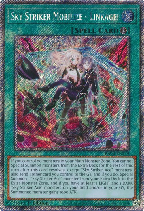 Sky Striker Mobilize - Linkage! (Platinum Secret Rare) [RA03-EN274] Platinum Secret Rare | Gam3 Escape