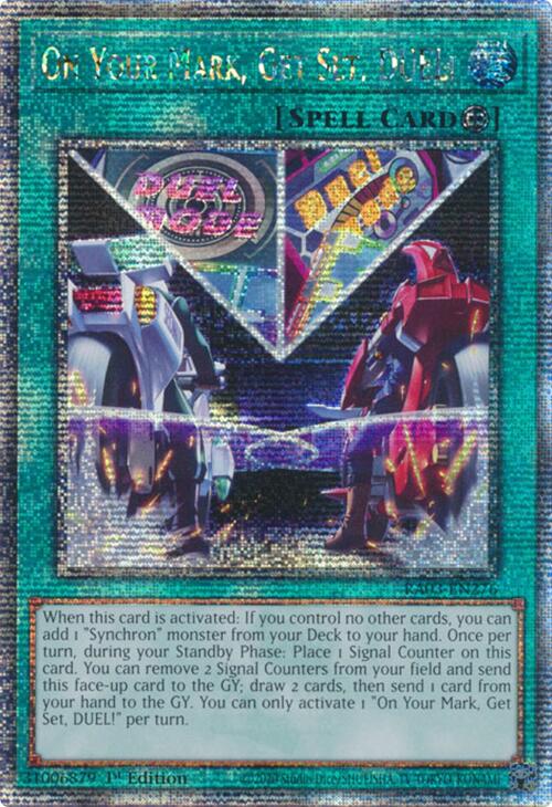 On Your Mark, Get Set, DUEL! (Quarter Century Secret Rare) [RA03-EN276] Quarter Century Secret Rare | Gam3 Escape