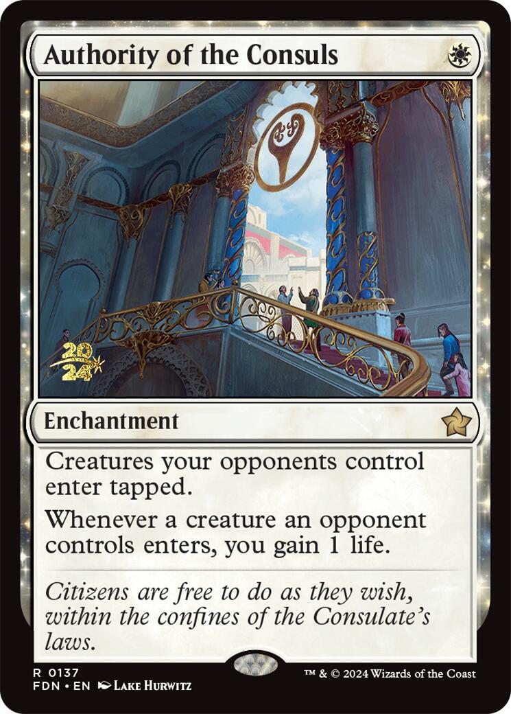 Authority of the Consuls [Foundations Prerelease Promos] | Gam3 Escape