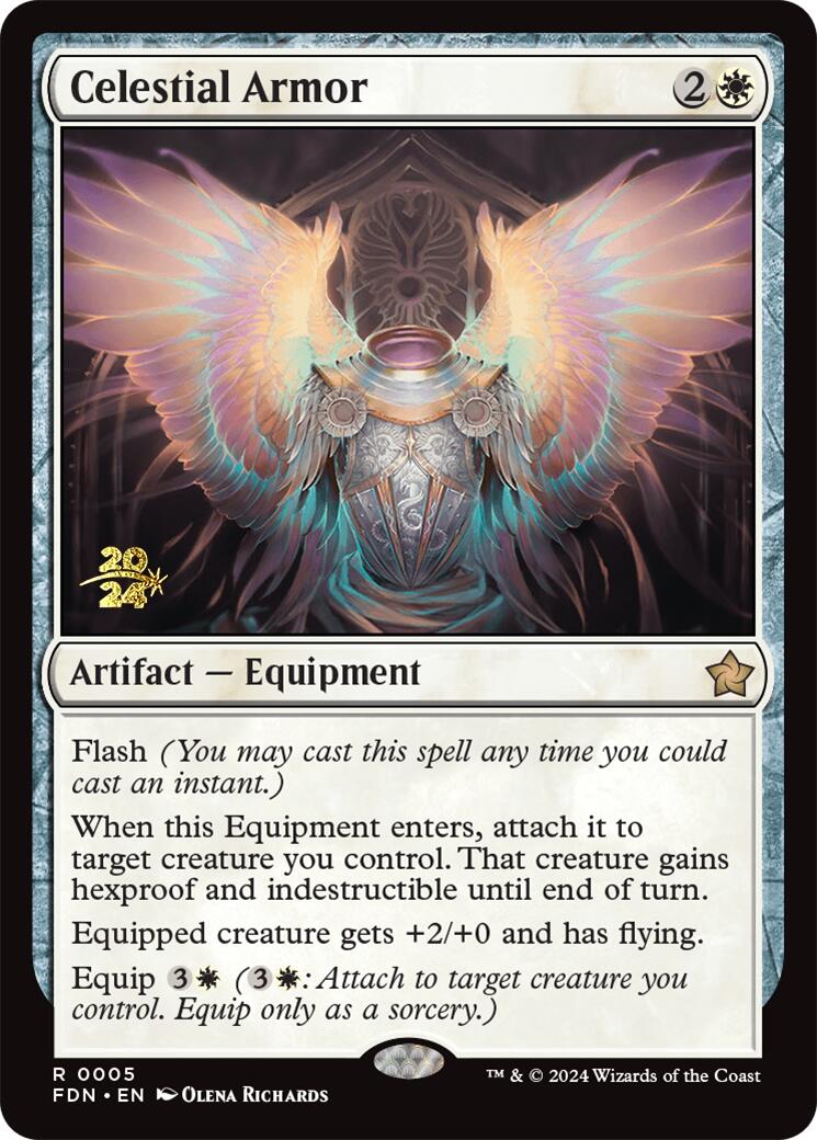 Celestial Armor [Foundations Prerelease Promos] | Gam3 Escape