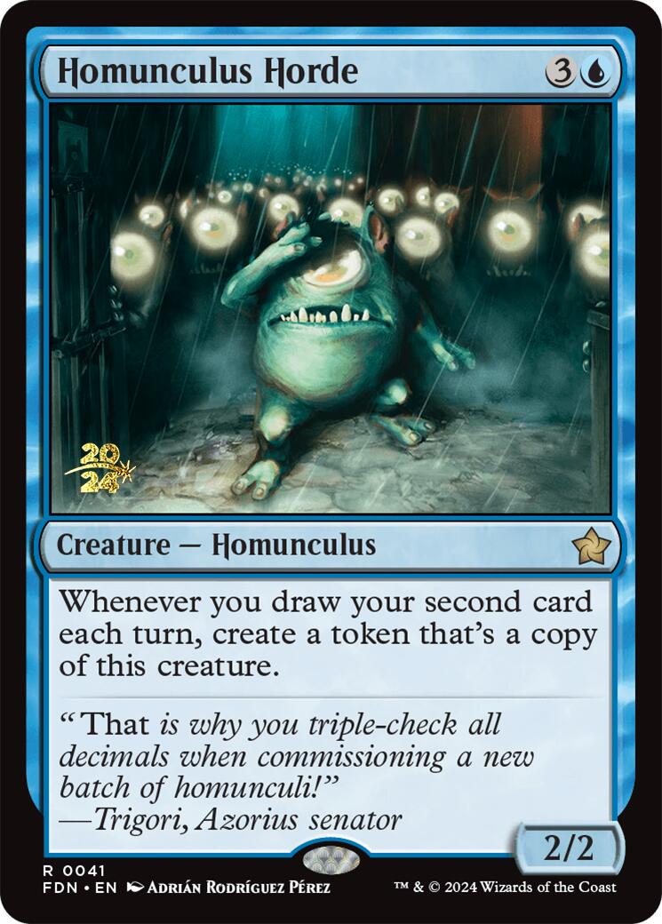 Homunculus Horde [Foundations Prerelease Promos] | Gam3 Escape