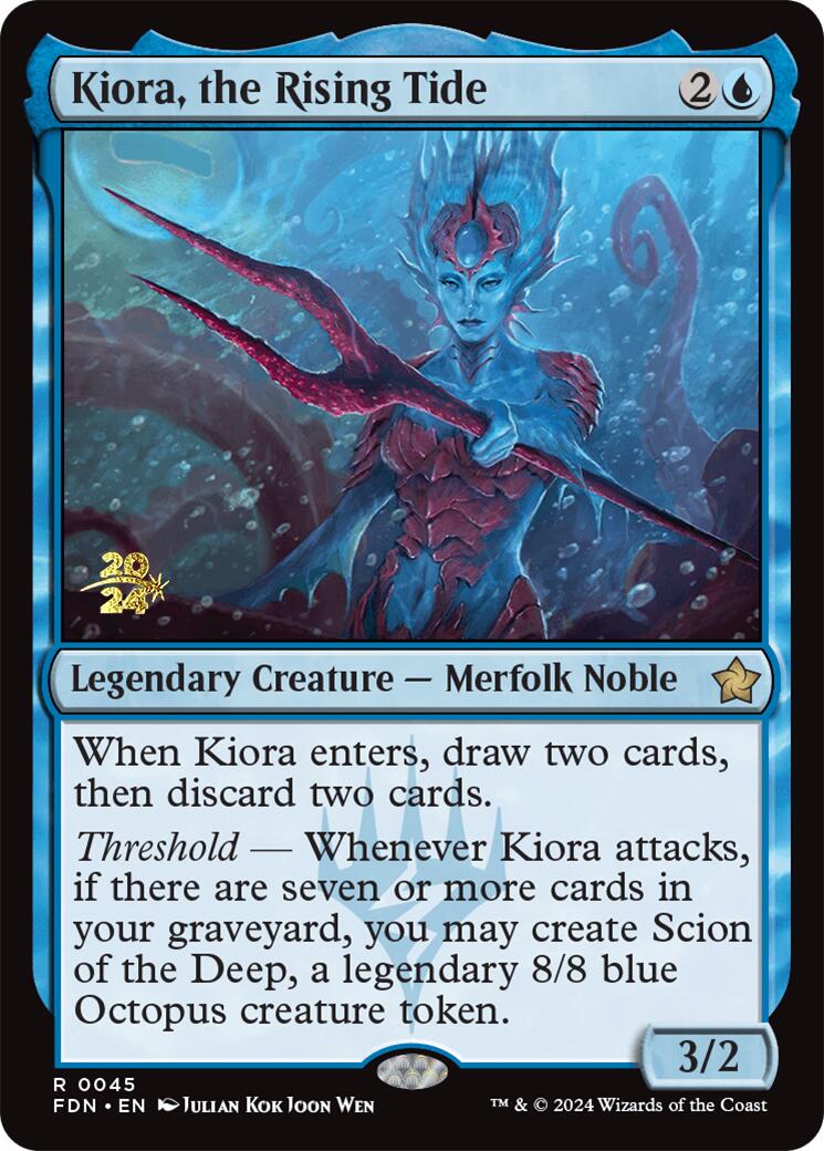 Kiora, the Rising Tide [Foundations Prerelease Promos] | Gam3 Escape